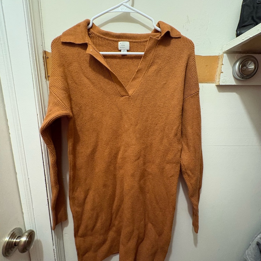 a new day Rust Sweater Dress